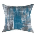 thumbnail image 4 of TreeWool (Pack of 2) Brush Art Accent Decorative Square Cotton Throw Pillow Covers (22 x 22 inches, Teal), 4 of 6