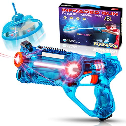 2 pack - 1 x Blue; 1 x Red Micro Ray World's Tiniest Space Blaster Gun 