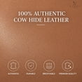 thumbnail image 4 of Naomi Home Freya Contemporary Oversized Genuine Leather Sofa by Naomi Home-Color: Tan, 4 of 10