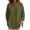 BB-Army Green-women tops, variant on Hfnxid 3/4 Length Sleeve Womens Tops Loose Fit Button Down Shirts Dressy Casual Crew Neck Blouses Lightweight Fall Tshirts Dark Gray M