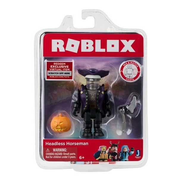 Roblox Action Collection Headless Horseman Figure Pack Includes Exclusive Virtual Item Walmart Com Walmart Com - how to get the headless head item on roblox