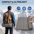 thumbnail image 5 of Printed Packable Camping Blanket 79 x 55 in, Waterproof Feature Wearable Travel Throw with Ripstop Carry Bag, Gray, 5 of 8