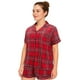 thumbnail image 3 of HITIME Pijama Navideña para Mujer de Seda de Leche Talla 2XL, Conjunto de Short y Playera, Tela Ultra Suave y Transpirable, Comodidad de Lujo para Dormir o Lounge, 3 of 8