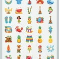 thumbnail image 4 of 35pcs-50pcs Hawaii Stickers Tropical Kids Stickers Beach Waterproof Funny Stickers Pack for Luggage Phone Laptop, 4 of 9
