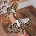 thumbnail image 6 of Women's Leopard Print Lace‑up Flats, Casual Loafers, Comfort Walking Shoes, Velvet Round Toe Daily Footwear for Ladies, 6 of 6