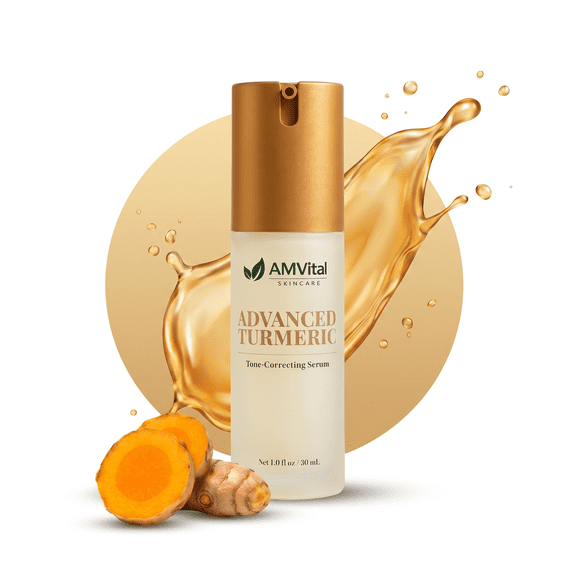 AMVital Advanced Turmeric Tone-Correcting Face Serum, 1.0 fl oz / 30 ml