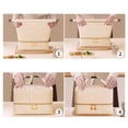 thumbnail image 6 of AuroraX Insulated Lunch Bag Tote Large 24 Cans Aesthetic Cute Portable Nylon Lunch Box for Women Beige Easy-To-Clean Storage Bags for Picnic Work Office, 6 of 6