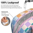 thumbnail image 5 of Lunch Bag Lunch Box for Women Reusable Insulated Lunch Cooler Bags,Large Capacity for Work Travel Picnic,Water-Resistant Multicolored Checkered Retro Lunch Tote Bag Gifts for Woman Mom Pink, 5 of 6
