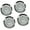 Roman silver, variant on YIEMEEN 4Pcs 55mm Quartzs Clock Inserts Arabic Roman Numerals for Sophisticated Setting