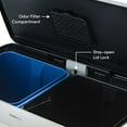 thumbnail image 4 of Qualiazero Kitchen Trash Can, 16 Gallon Stainless Steel Step Dual Compartment Reclcying Garbage Bin with Soft Close Lid, Silver, 4 of 12