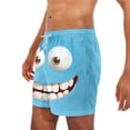 thumbnail image 6 of Tqyyweavej Plus Size Swim Trunks for Men Funny Pattern Solid Color Summer Board Shorts Wide Leg Drawstring Swim Shorts with Pockets, 6 of 6