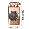 thumbnail image 2 of Windproof Lighter, Gaqring Dual Flame Quartz Watch Lighter, Refillable Metal Blue Flame Cigar Lighter with Adjustable Fire Fashion Gift, 2 of 2
