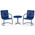 thumbnail image 3 of Afuera Living 3-Piece Metal Patio Conversation Set in Navy Gloss, 3 of 13