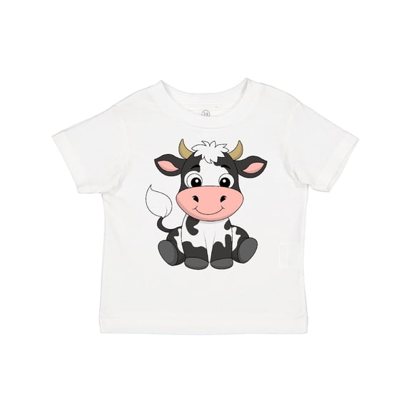 Inktastic Cute Black and White Holstein Cow Boys or Girls Toddler T-Shirt