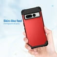 thumbnail image 5 of Dteck Case for Google Pixel 7 Pro,Shockproof Rubber Armor Silicone Rugged Case Hybrid Hard Back Phone Cover,Red, 5 of 5
