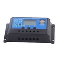 thumbnail image 1 of Controlador De Carga Solar, Regulador De Panel Solar 12 V 24 V 20 A Pantalla LCD Salida USB Dual De 5 V Para Batería De Plomo-ácido Para Batería Inundada Y De Litio, 1 of 7