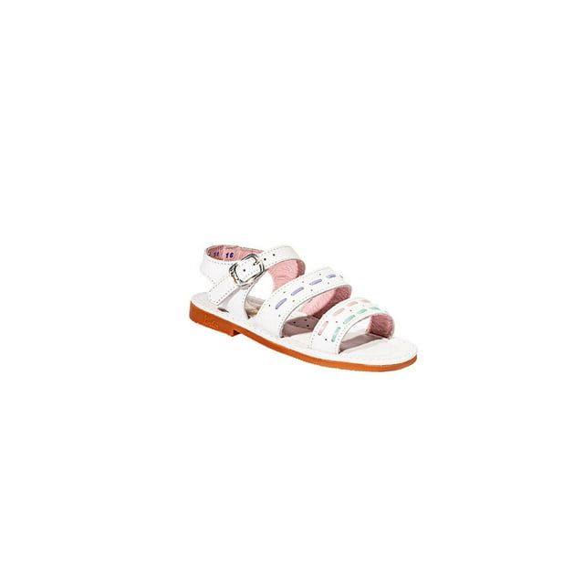 SANDALIAS CASUALES KINDER NIÑA BLANCO PIEL 6072 LEON