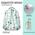 thumbnail image 5 of Boho Vintage Student Backpack - Tribal Print College Bag, 17" Laptop Pocket, Heavy Duty Fabric, Water-Resistant & Stylish for School & Travel, 5 of 6