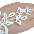 thumbnail image 3 of COMPUKAS Wedding Gloves for Bride White Full Finger Lace Design Fashionable and Comfortable, 3 of 5