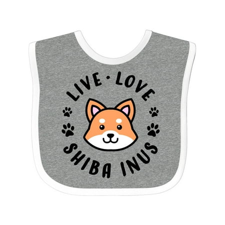 

Inktastic Live Love Shiba Inus Gift Baby Boy or Baby Girl Bib