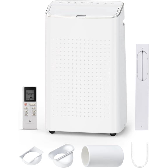 Goldensoil 15000 Btus 3-in-1 Portable AC Unit with Remote Control, Cooling up to 850 Sq. ft,White