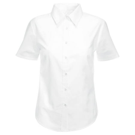 

QIPOPIQ Girls Clothes Clearance Girls School Blouse Shirt Short Sleeve White Sky Blue Ages 3-18 Years Tops