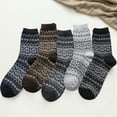 thumbnail image 2 of CHGBMOK Socks for Women 5 Pack Womens Socks Christmas Winter Soft Warm Cold Knit Wool Warm Socks on Clearance, 2 of 6