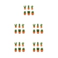 thumbnail image 2 of Inteprter 6 piezas Mini nevera mensaje pegatina adjuntable nevera notas decorativas soporte para tablero decoración sin rastro naranja Type2 NO2, 2 of 6