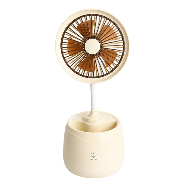 Cateissary Ventilador de pie recargable con opciones multicolores Ventiladores para el hogar Ventilador portátil Ventilador eléctrico Ventilador Electrodomésticos amarillo