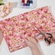 thumbnail image 3 of Tela floral rosa de 59 pulgadas de ancho, patchwork de flores, telas de costura retro estampadas para manualidades y acolchado, 3 of 9