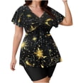 thumbnail image 5 of SwiftWear Women's Two Piece Rash Guard Short Sleeve Swim Shirts Built in Bra Plus Size Swimsuit with Boyshorts, 5 of 9