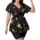 thumbnail image 5 of Traje de baño de dos piezas con estampado de tankini para mujer, de manga corta y corte conservador, con cordón ajustable. Traje de baño de dos piezas para mujer. Trajes de baño tankini para mujer. Tr, 5 of 9