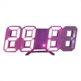 thumbnail image 1 of Reloj Despertador Digital 3D de Pared con Luz LED, Reloj Despertador de Escritorio con Temperatura, Ideal para el Hogar, la Cocina y la Oficina A, 1 of 5