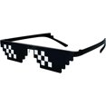 thumbnail image 2 of Gafas Thug Life de Lorigun, gafas de sol Pixel para fiesta, gafas Deal with it, decoración para despedida de soltero, 2 of 4