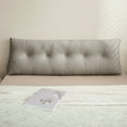 thumbnail image 3 of Lovote Wedge Headboard Reading Pillow 39" x 15.7" x 4.7" Triangular Bolster Backrest Support Cushion for Bed, Sofa, Daybed, Light Gray, 3 of 6