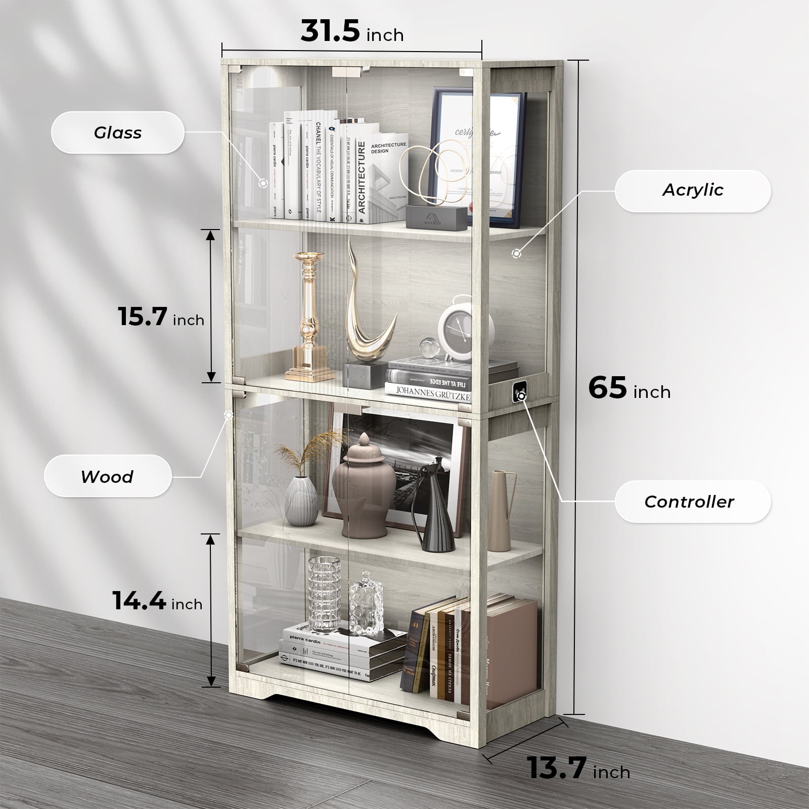 木製ラック・ウッドラック Truck Furniture GATTO GLASS CABINET GATTO