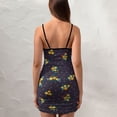 thumbnail image 4 of Ladies Elegant Sling Sleeveless Sexy Dress floral, 4 of 6