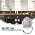 thumbnail image 4 of Shisuyan 5pcs Lion Head Pull Handles Cabinet Pull Knobs Zinc Alloy Rings Pull Handles, 4 of 8