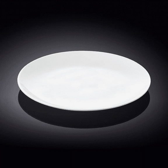 Set Of 6 Professional Rolled Rim White Dinner Plate 9 inch | 23 Cm