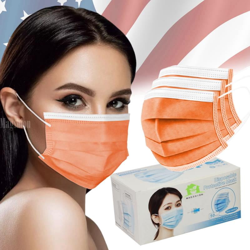 Magshion 3ply Breathable Masks, Women Mask Disposable Comfortable