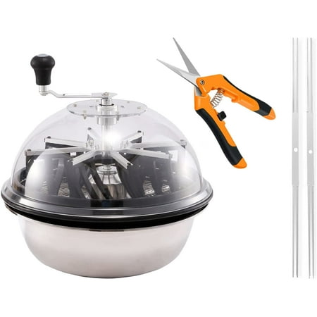 iPower 19-inch Leaf Bowl Trimmer Machine with Upgraded Sharp Stainless-Steel Blades Rotary