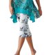 thumbnail image 4 of Pantalones largos para mujer Pantalones de chándal atléticos Pantalones recortados Pantalones casuales con estampado de flores activas Odeerbi ODB-2, 4 of 6