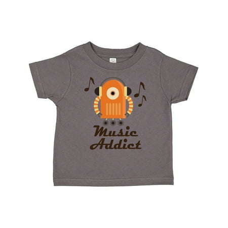 

Inktastic Music Addict Robot Musician Gift Gift Toddler Boy or Toddler Girl T-Shirt