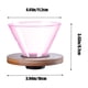 thumbnail image 3 of Filtro de café de vidrio, taza de café, filtro de vidrio reutilizable, base de madera extraíble, portátil, para bebidas, para la oficina, taza de mano, filtro de goteo, vidrio transparente,, 3 of 9