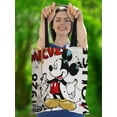 thumbnail image 2 of Bolsos de hombro con estampado de dibujos animados de Mickey Mouse para niños, bolso de lona de alta capacidad, Disney, Harajuku, Minnie, Daisy, Anime, regalos de cumpleaños, 2 of 4