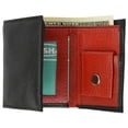 thumbnail image 2 of Premium Soft Leather Childrens Trifold Wallet Kids Bicolor Wallet Gift P 825 (C), 2 of 10