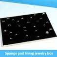 thumbnail image 6 of Fashionable 5 Pieces Jewelry Box Foam Padding Protective Sponge Insert Home Accessory for Rings and Necklaces Earrings, 6 of 8