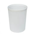 thumbnail image 2 of Mainstays Frosted Plastic Bathroom White Wastebasket, 2.1 gal, 2 of 6