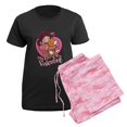 thumbnail image 5 of CafePress - My Cat Is My Valentine Pajamas - Women's Short Sleeve Print T-Shirt and Pants Dark Cotton Pajama Set, 5 of 7