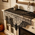 thumbnail image 5 of BUTASY Halloween Table Runner, Black Lace Spider Web Table Runner for Halloween Table Runner, Spooky Table Runner for Fall Holiday Decoration, 5 of 6